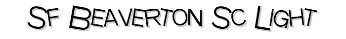 SF Beaverton SC Light font